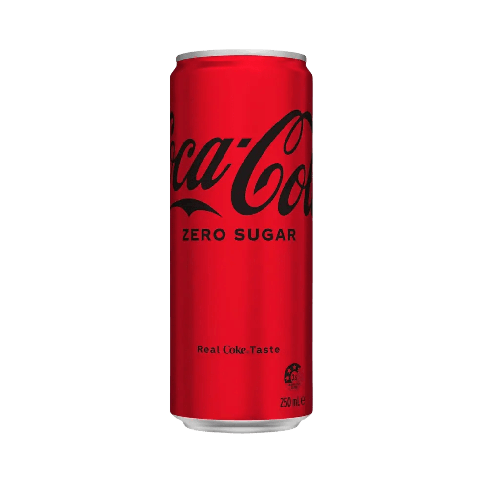Coca-Cola Zero Soft Drink Mini Can 250ml - The Box Bunch