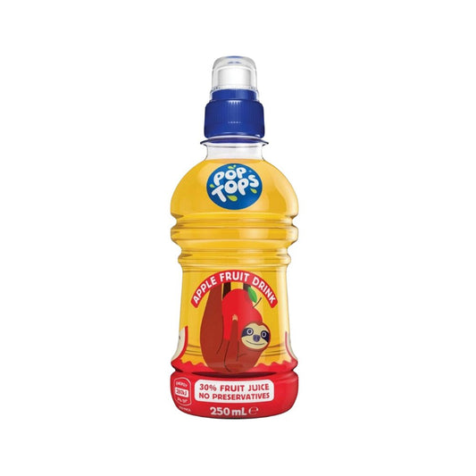 Pop Tops Fruit Drink Apple Juice 250ml - The Box Bunch
